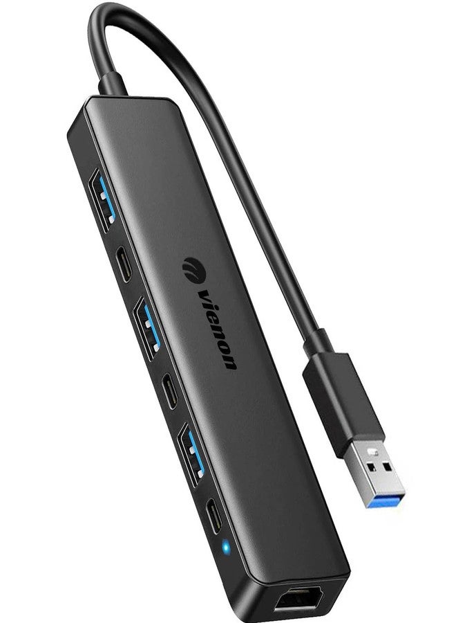 VIENON USB 3.0 to HDMI Adapter (7-in-1), USB 3.0 Hub with HDMI 1080P, USB Extender Docking Station for Monitor, PC, Laptop, Desktop Support Windows 7/8/10 & Mac OS - Image 1